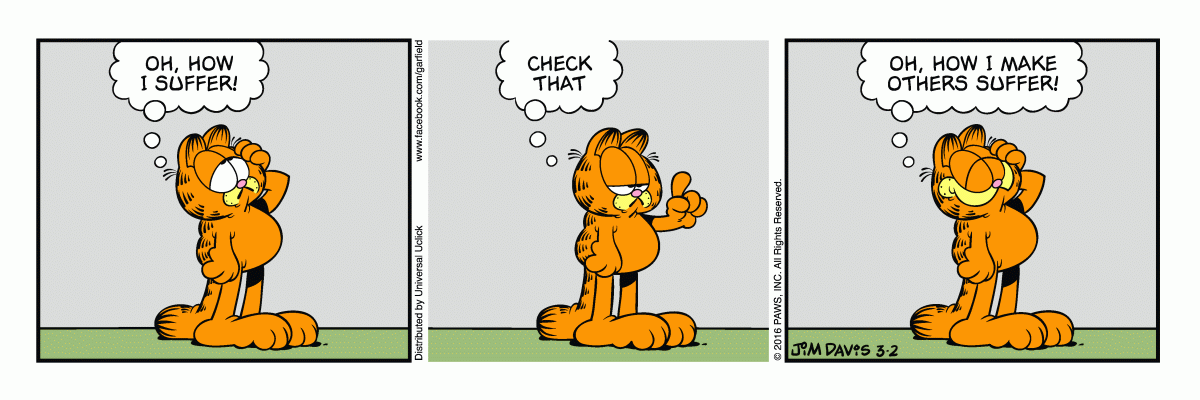 Garfield, March 2, 2016