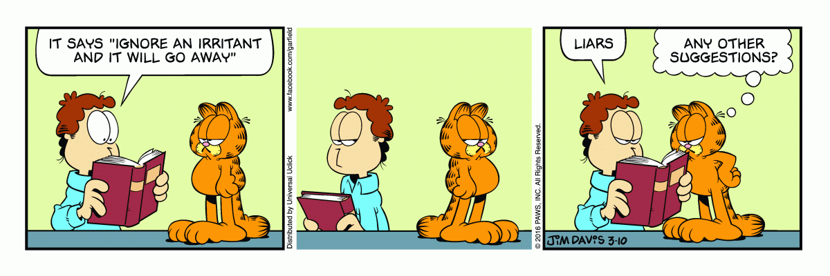 Garfield, March 10, 2016