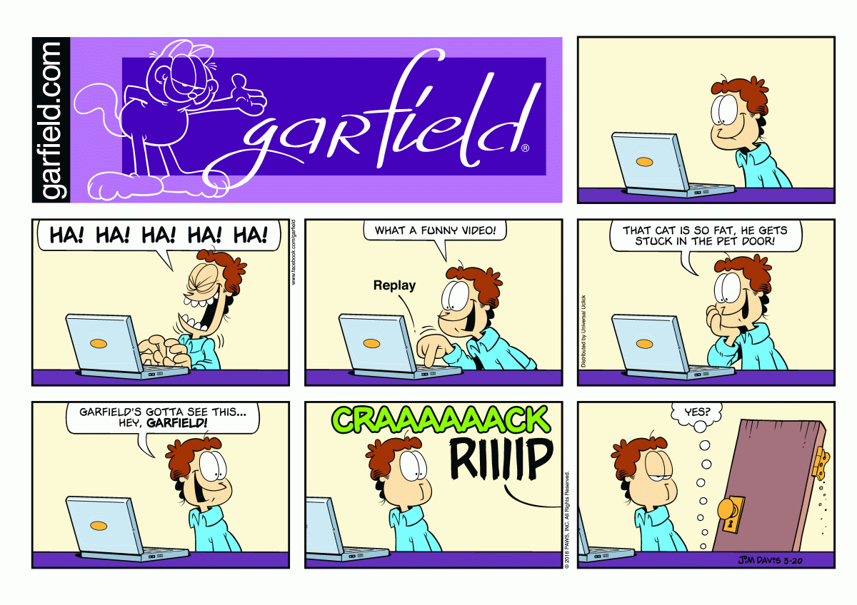 Garfield, March 20, 2016