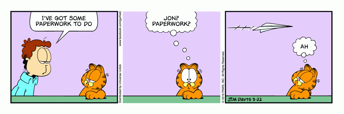 Garfield, March 22, 2016