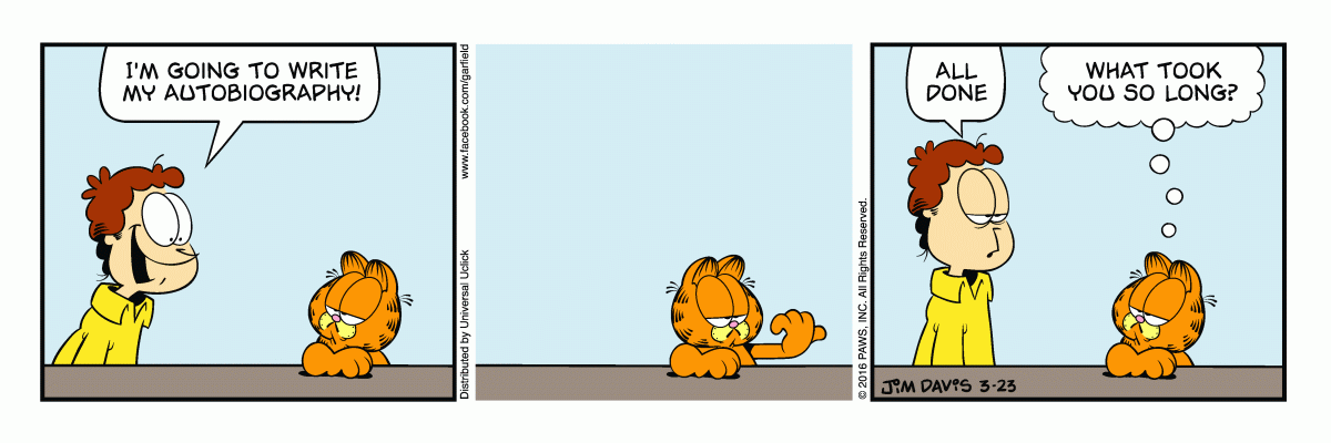 Garfield, March 23, 2016