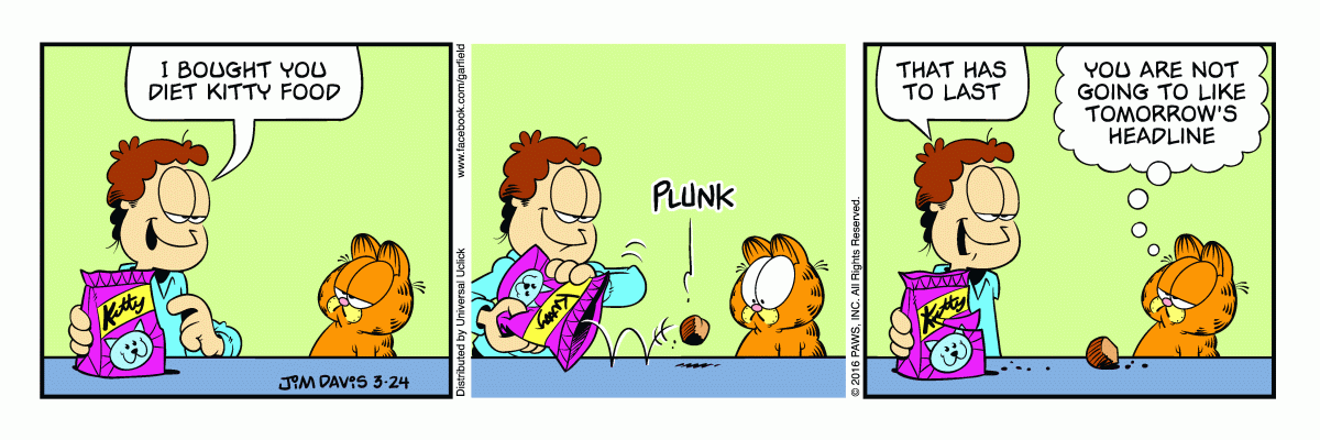 Garfield, March 24, 2016