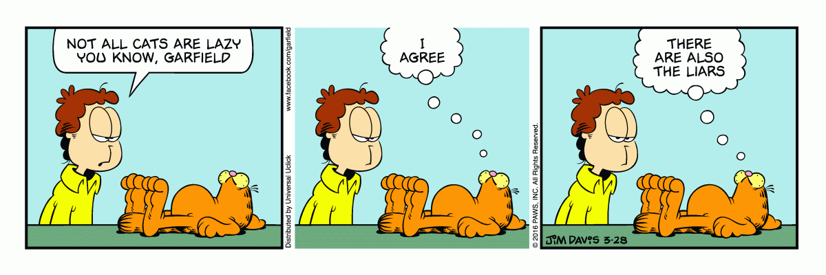 Garfield, March 28, 2016