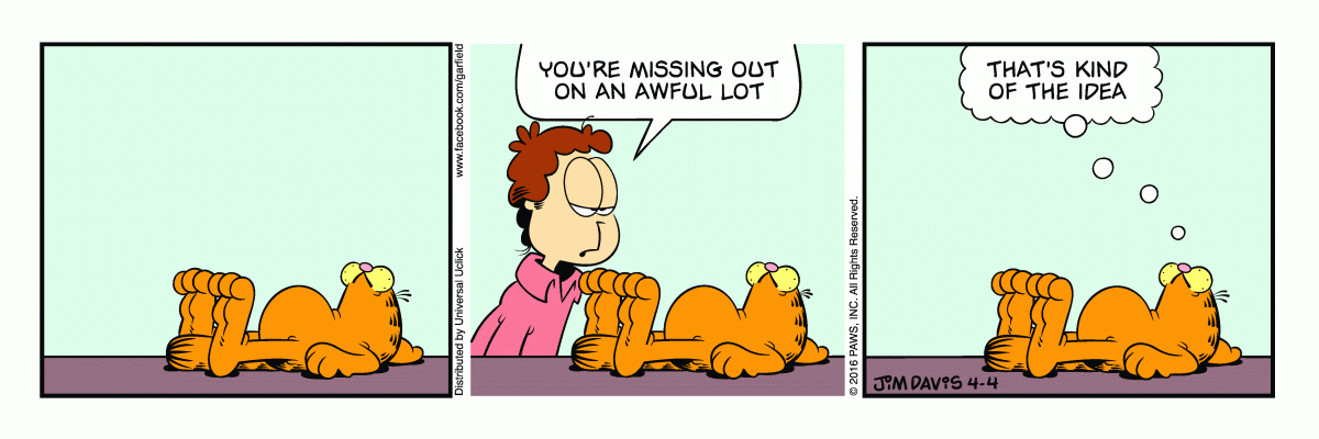 Garfield, April 4, 2016