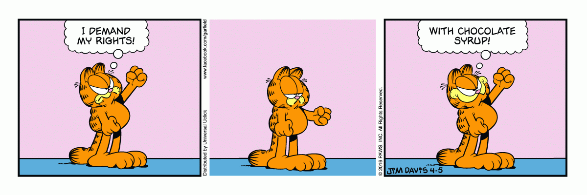 Garfield, April 5, 2016