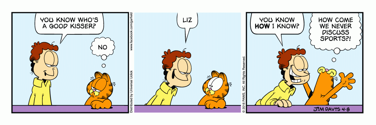 Garfield, April 8, 2016