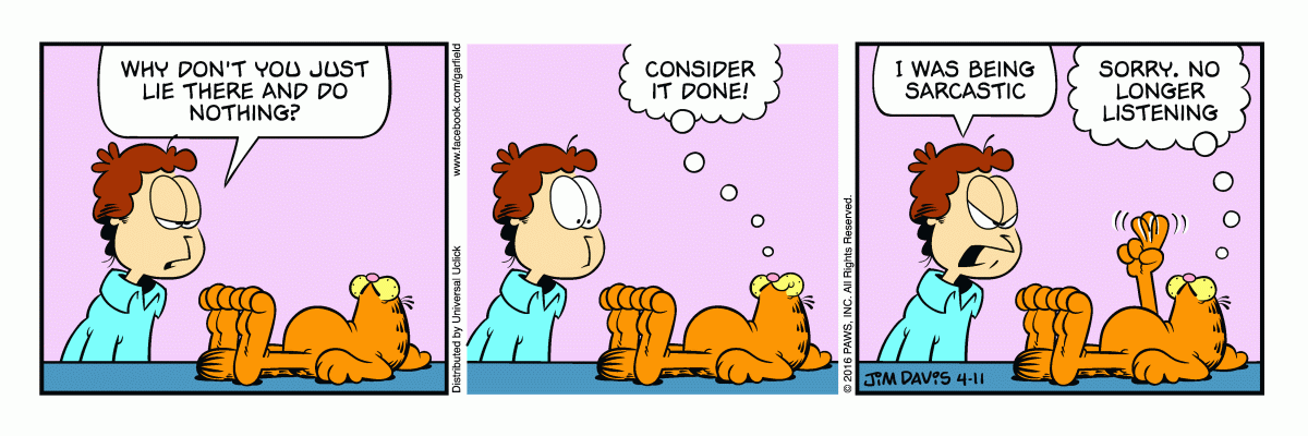 Garfield, April 11, 2016