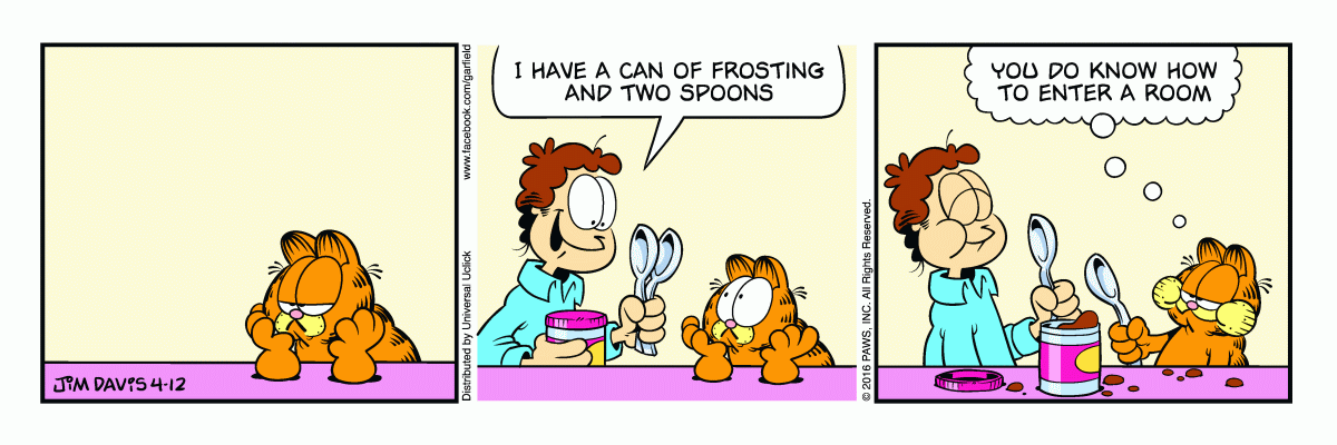 Garfield, April 12, 2016