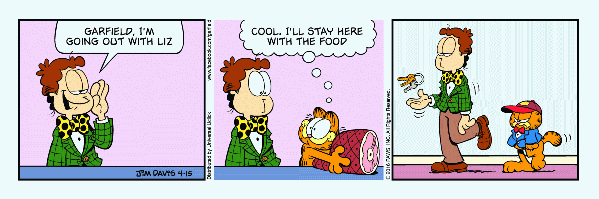Garfield, April 15, 2016