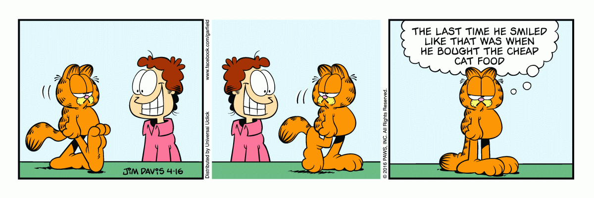 Garfield, April 16, 2016