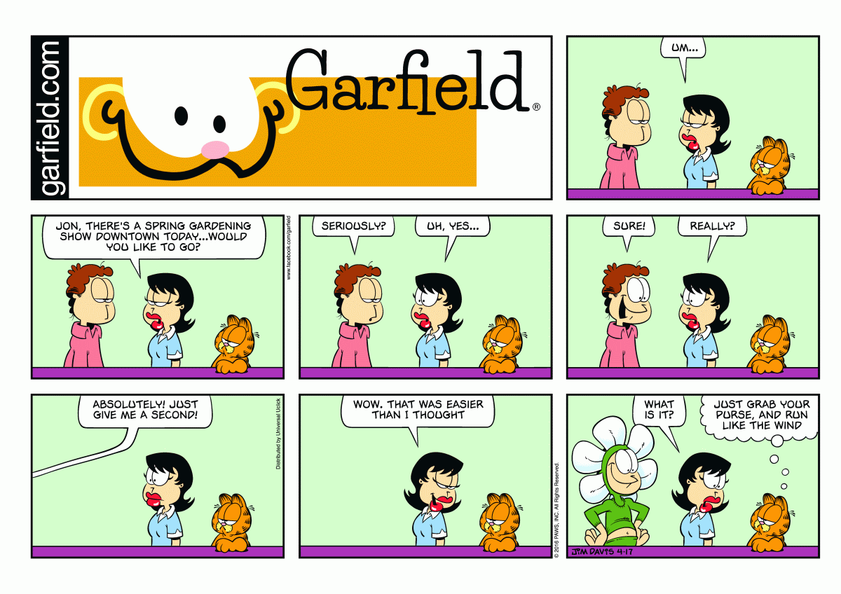 Garfield, April 17, 2016