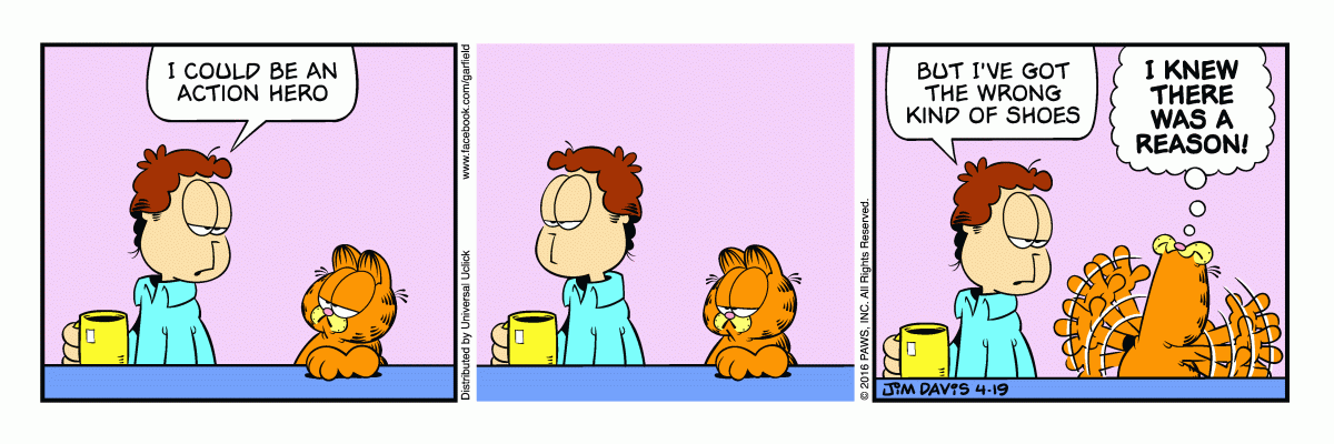 Garfield, April 19, 2016