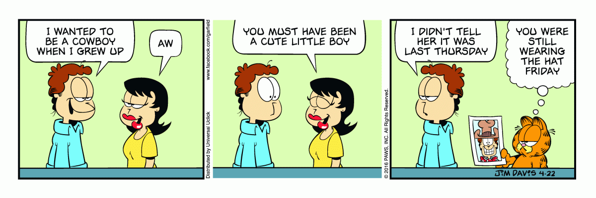 Garfield, April 22, 2016