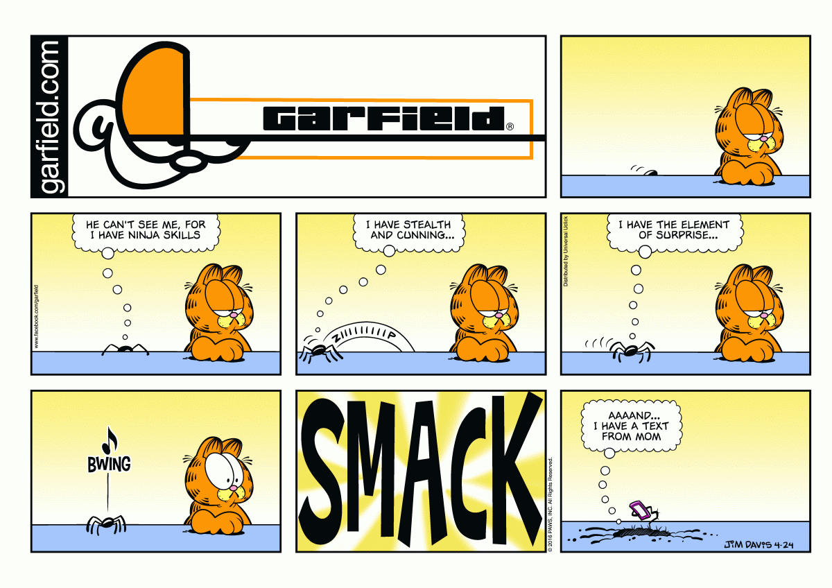 Garfield, April 24, 2016