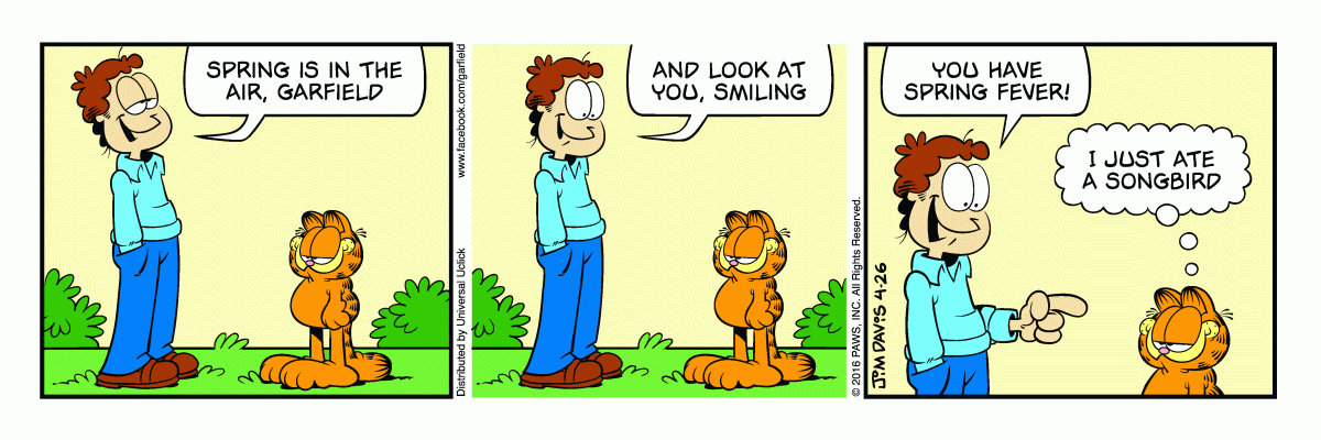 Garfield, April 26, 2016