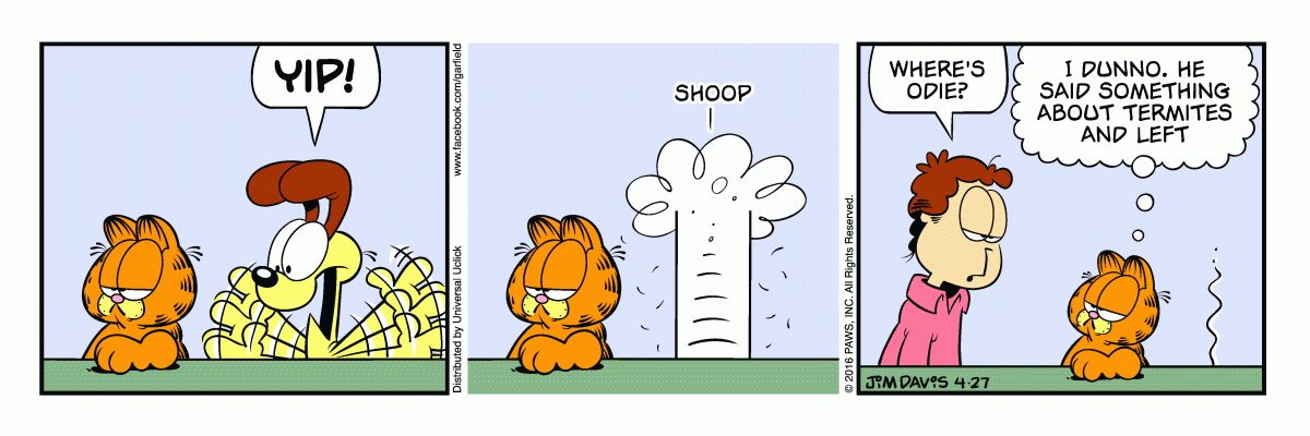 Garfield, April 27, 2016
