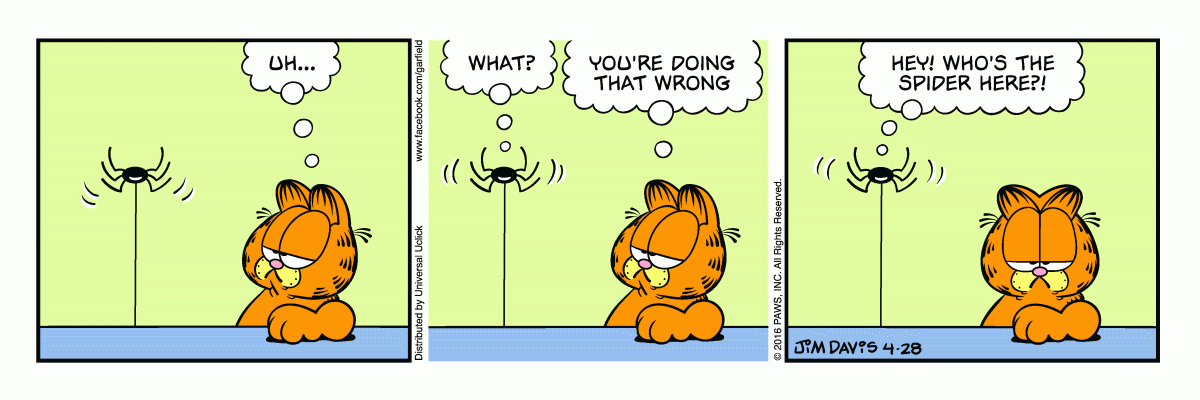 Garfield, April 28, 2016