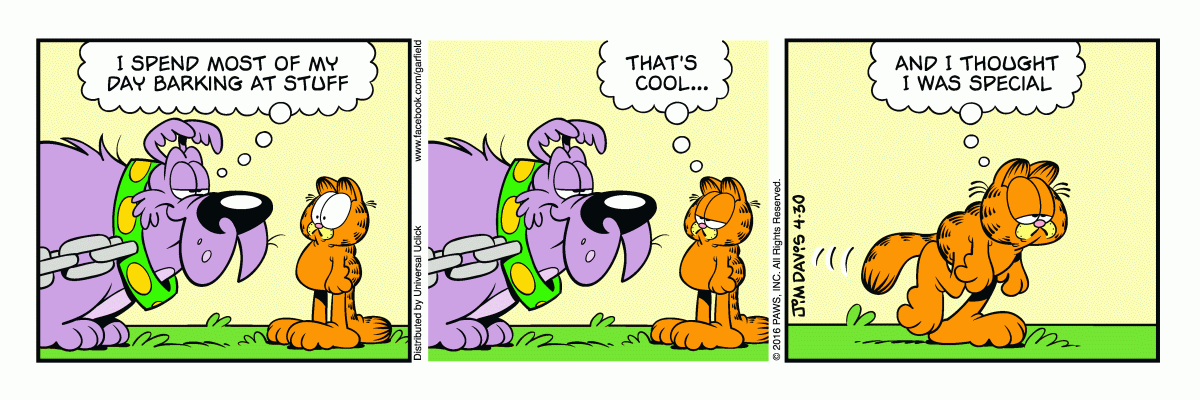 Garfield, April 30, 2016