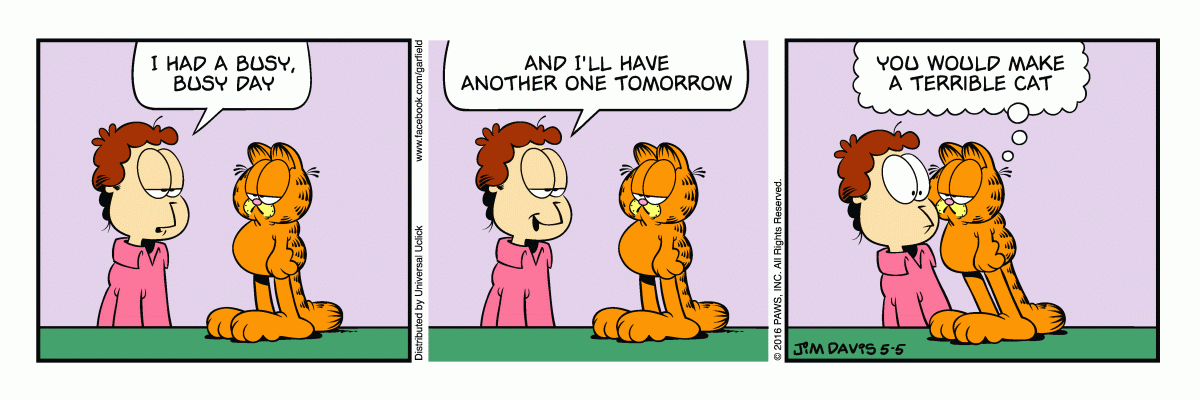 Garfield, May 5, 2016
