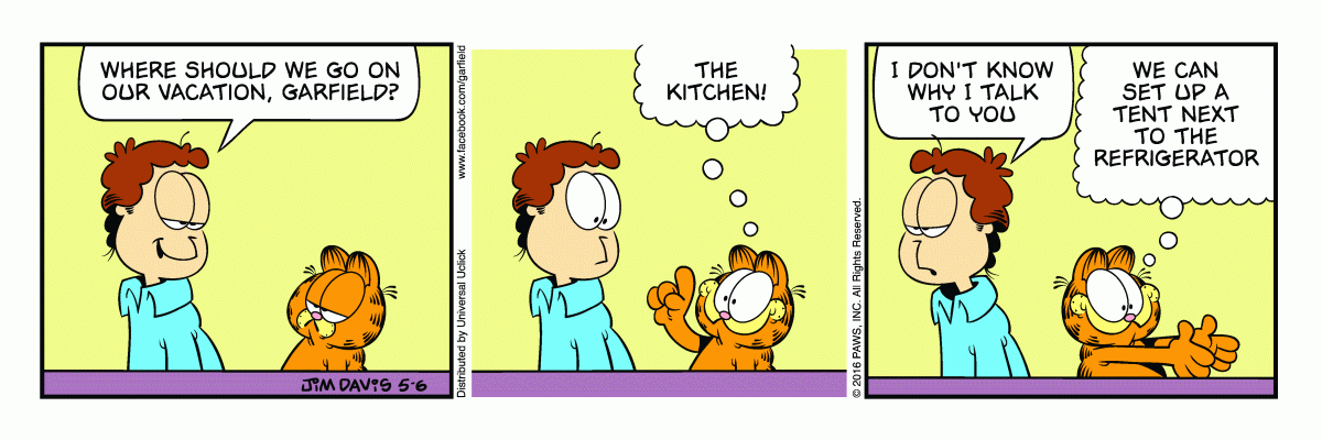Garfield, May 6, 2016