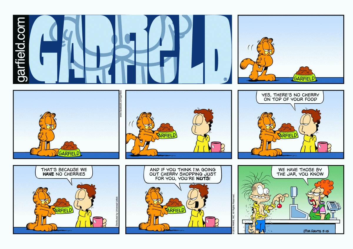 Garfield, May 15, 2016