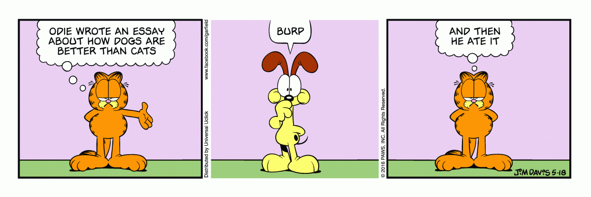 Garfield, May 18, 2016