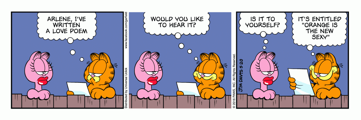 Garfield, May 20, 2016