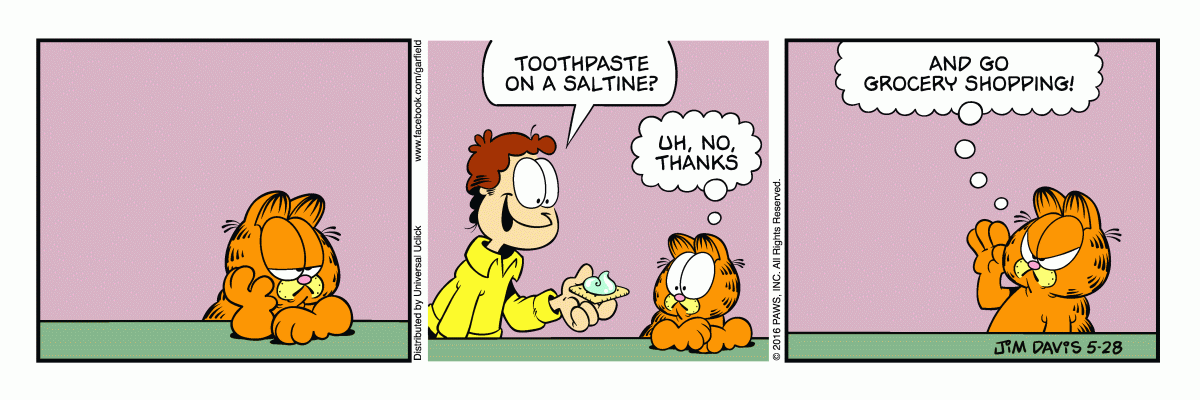 Garfield, May 28, 2016