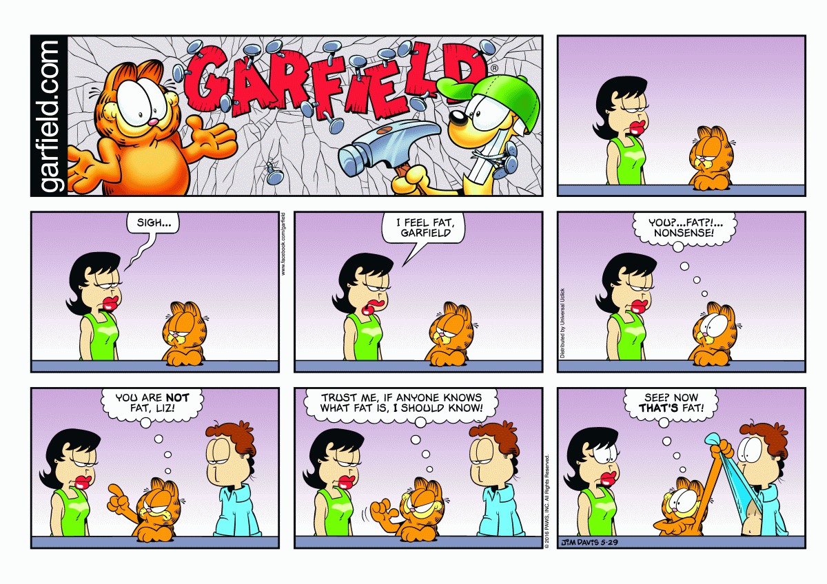 Garfield, May 29, 2016