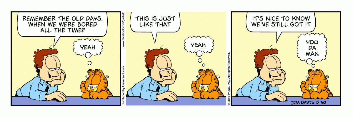 Garfield, May 30, 2016