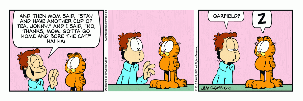 Garfield, June 6, 2016