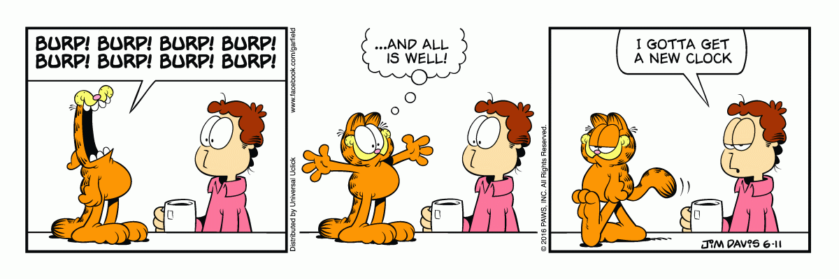 Garfield, June 11, 2016