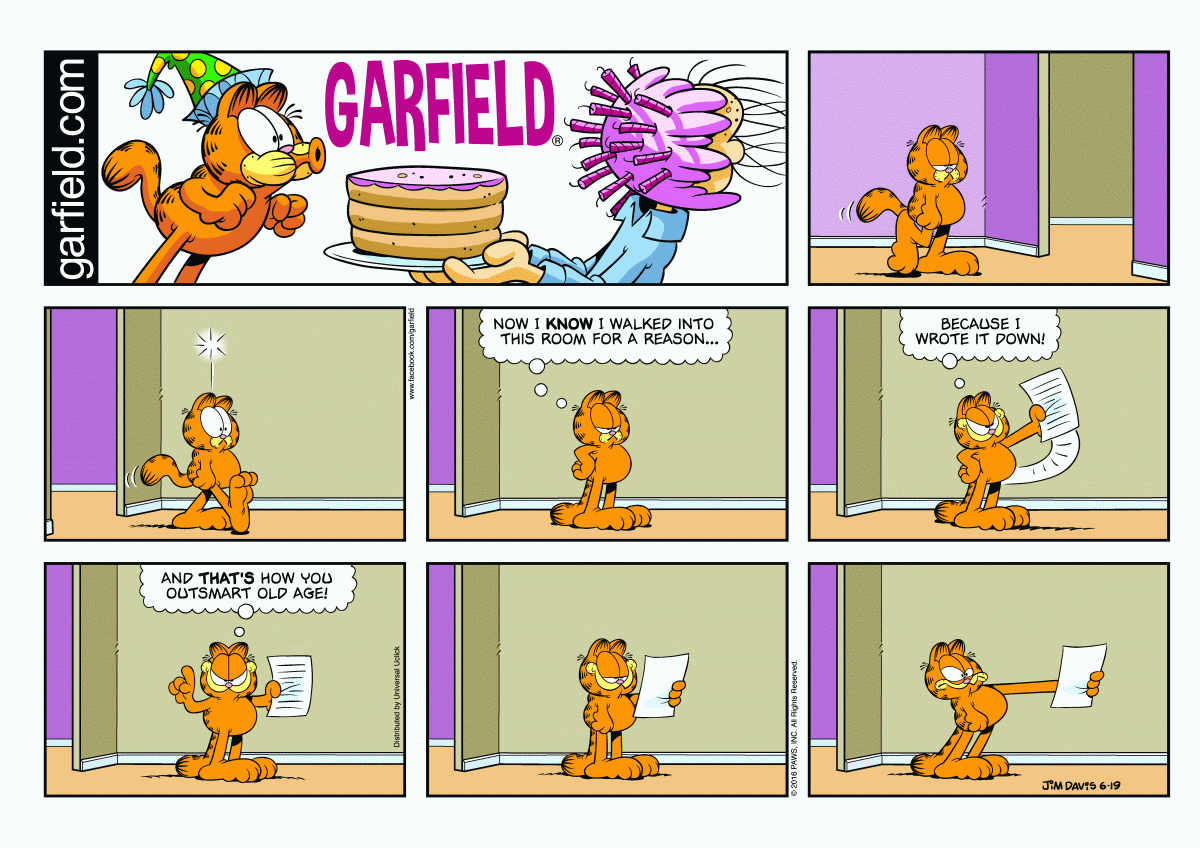 Garfield, June 19, 2016