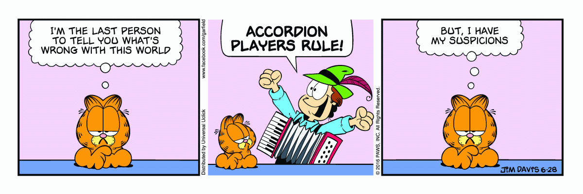 Garfield, June 28, 2016