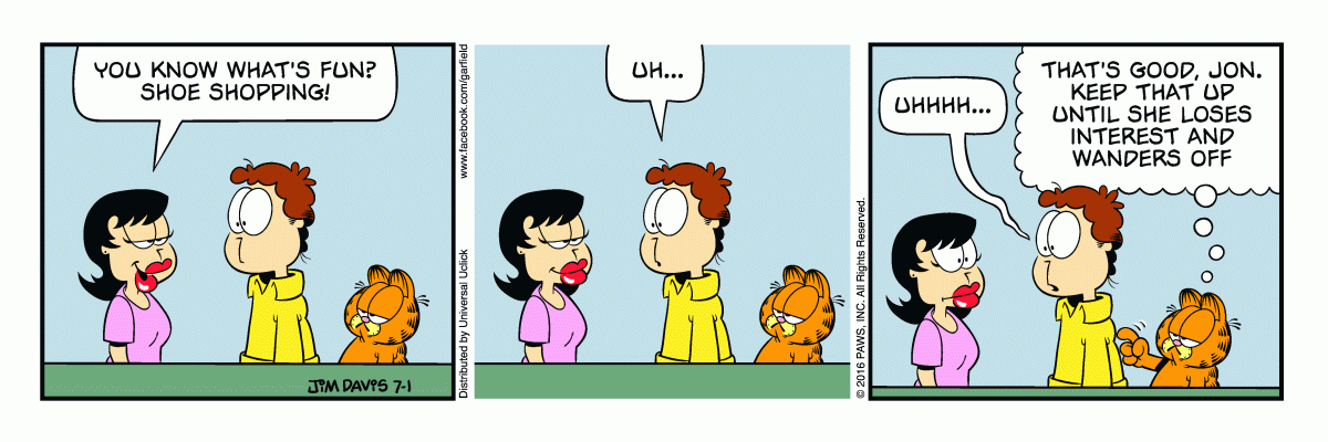 Garfield, July 1, 2016