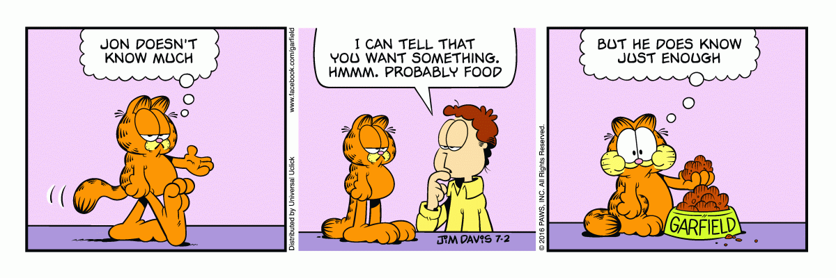 Garfield, July 2, 2016