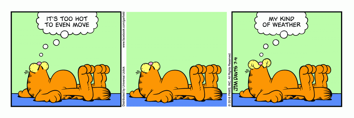 Garfield, July 4, 2016