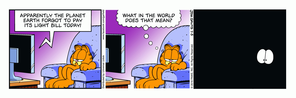 Garfield, July 5, 2016