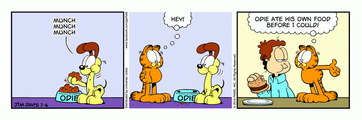 Garfield, July 6, 2016