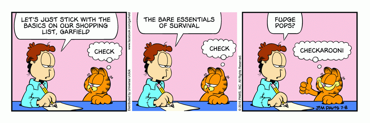 Garfield, July 8, 2016