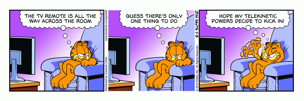 Garfield, July 9, 2016