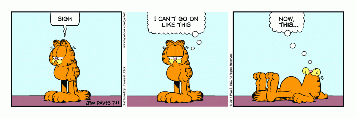 Garfield, July 11, 2016
