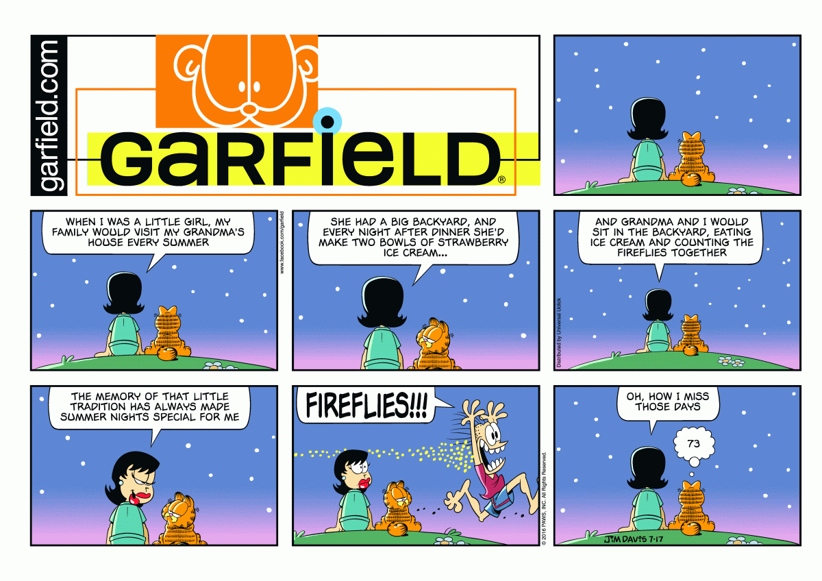 Garfield, July 17, 2016