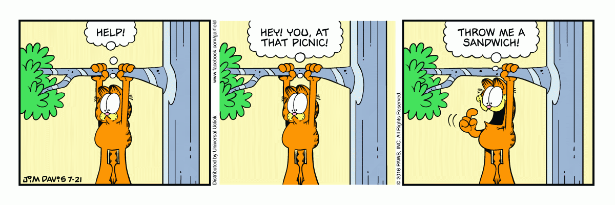 Garfield, July 21, 2016