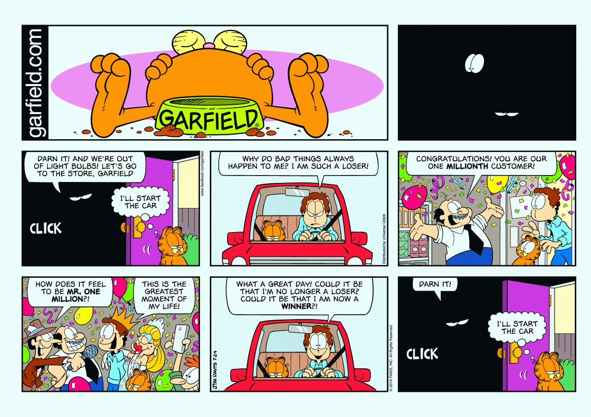 Garfield, July 24, 2016