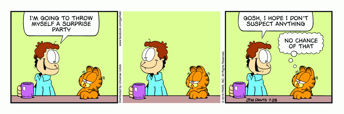 Garfield, July 28, 2016