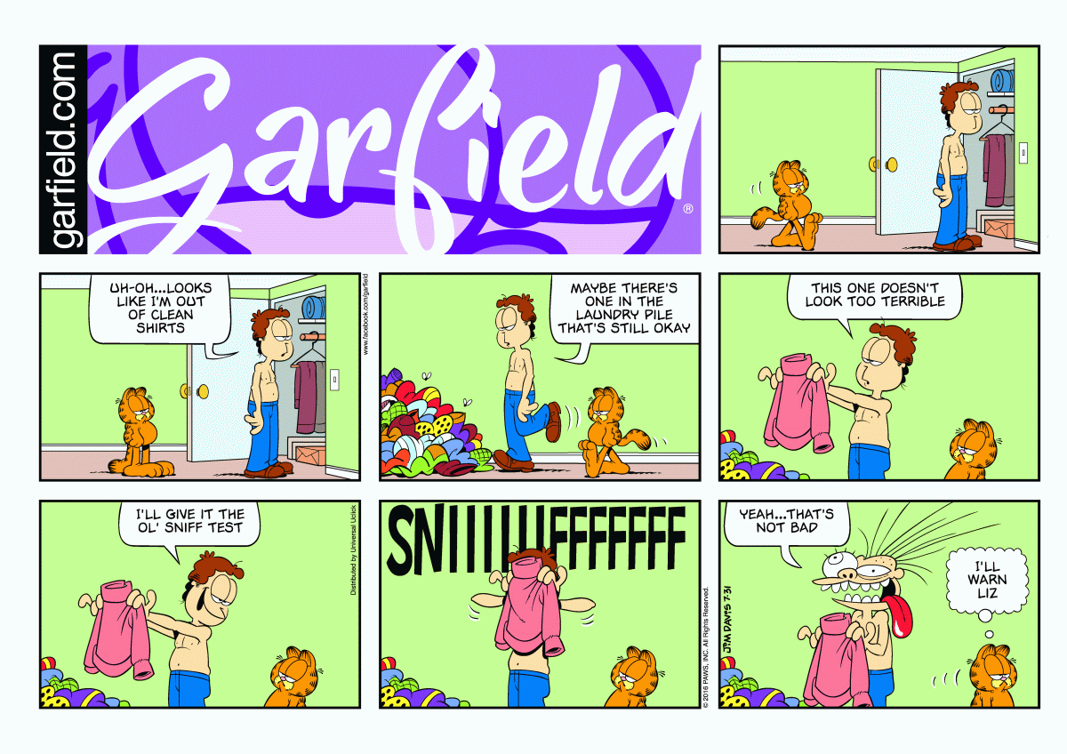 Garfield, July 31, 2016