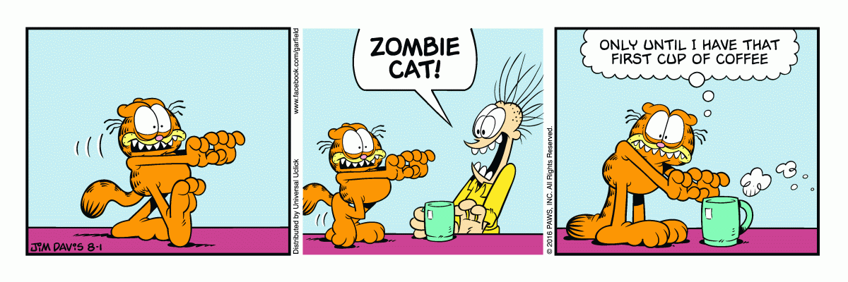 Garfield, August 1, 2016