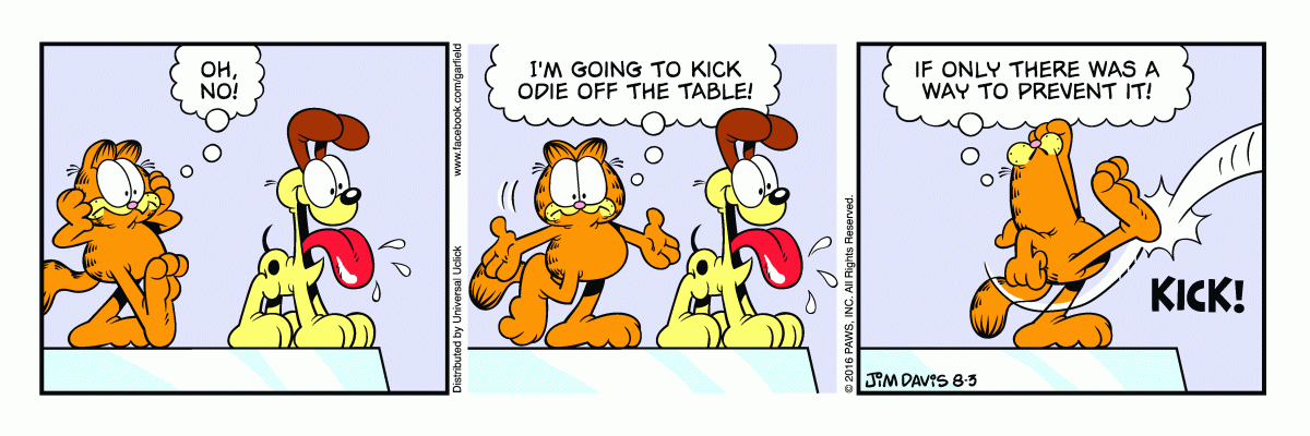 Garfield, August 3, 2016