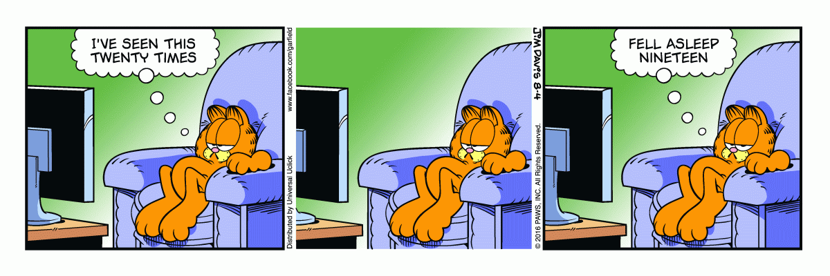 Garfield, August 4, 2016